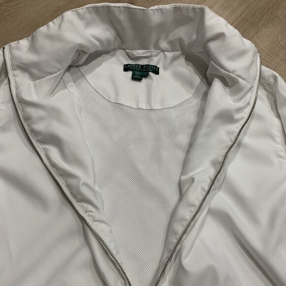 Lauren Active Ralph Lauren Embroidered Crest Windbreaker Jacket Women's Large L - Picture 4 of 8